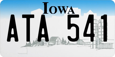 IA license plate ATA541