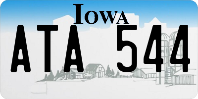 IA license plate ATA544