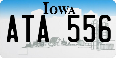 IA license plate ATA556