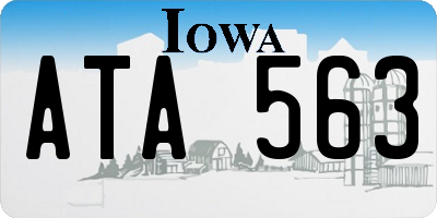 IA license plate ATA563
