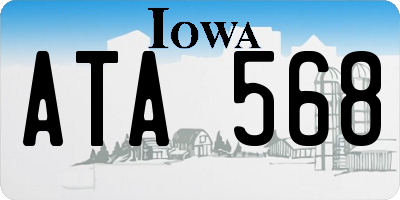 IA license plate ATA568