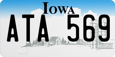 IA license plate ATA569