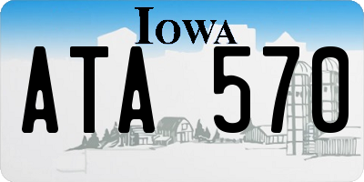 IA license plate ATA570