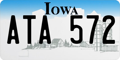 IA license plate ATA572