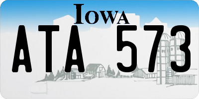 IA license plate ATA573