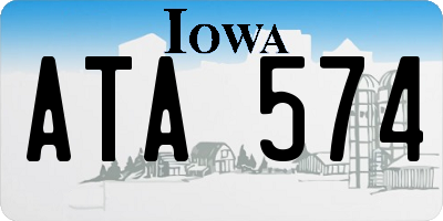 IA license plate ATA574