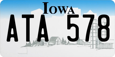 IA license plate ATA578