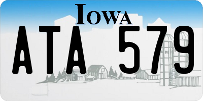 IA license plate ATA579