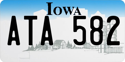 IA license plate ATA582