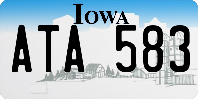 IA license plate ATA583