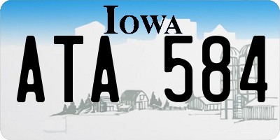 IA license plate ATA584