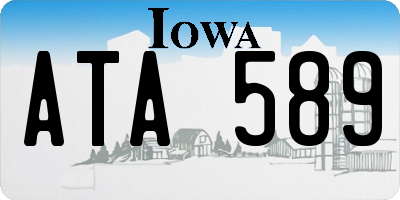 IA license plate ATA589