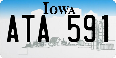 IA license plate ATA591
