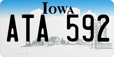 IA license plate ATA592