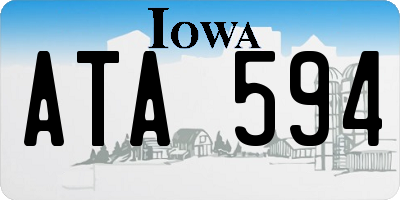 IA license plate ATA594