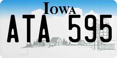 IA license plate ATA595