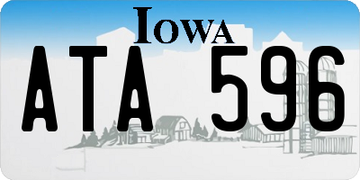 IA license plate ATA596