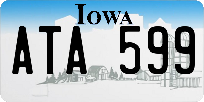 IA license plate ATA599