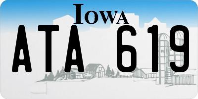 IA license plate ATA619