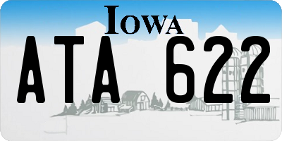 IA license plate ATA622