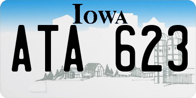 IA license plate ATA623