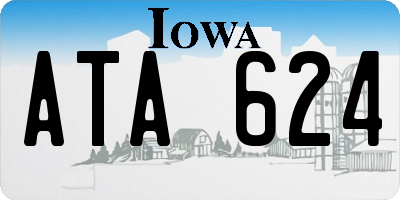 IA license plate ATA624