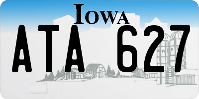 IA license plate ATA627