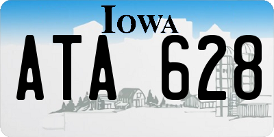 IA license plate ATA628