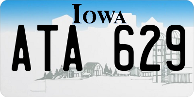 IA license plate ATA629