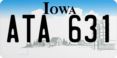 IA license plate ATA631