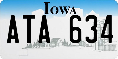 IA license plate ATA634