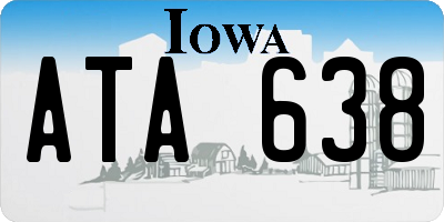 IA license plate ATA638