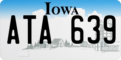 IA license plate ATA639