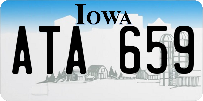IA license plate ATA659