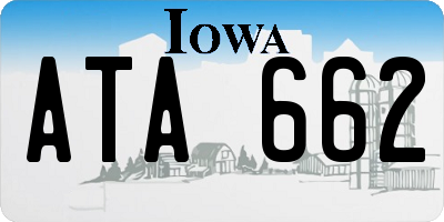 IA license plate ATA662