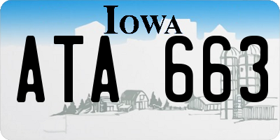 IA license plate ATA663