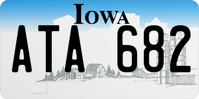 IA license plate ATA682