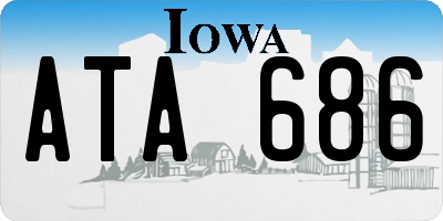 IA license plate ATA686