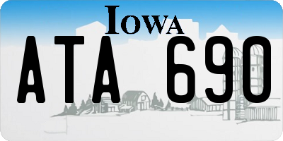 IA license plate ATA690