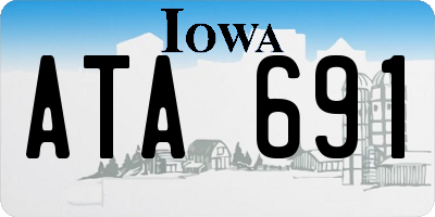 IA license plate ATA691