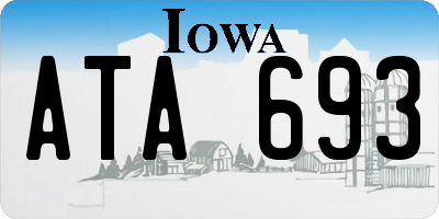 IA license plate ATA693