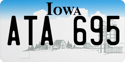 IA license plate ATA695