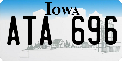 IA license plate ATA696
