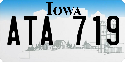 IA license plate ATA719