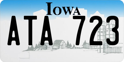 IA license plate ATA723