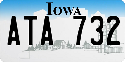 IA license plate ATA732