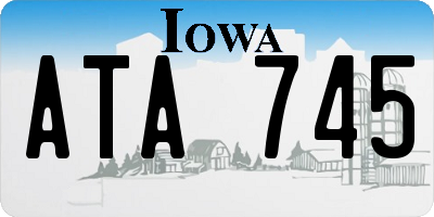 IA license plate ATA745