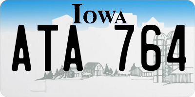 IA license plate ATA764