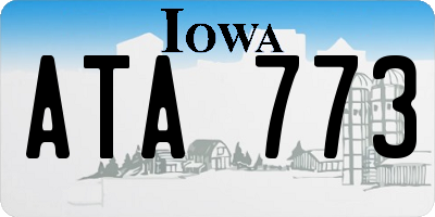 IA license plate ATA773