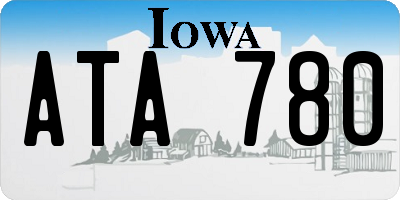 IA license plate ATA780